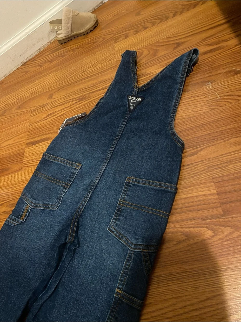 OshKosh B'gosh Dark Blue Denim Overalls for Kids